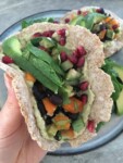Easy Fluffy Flatbread with Hummus and Avocado