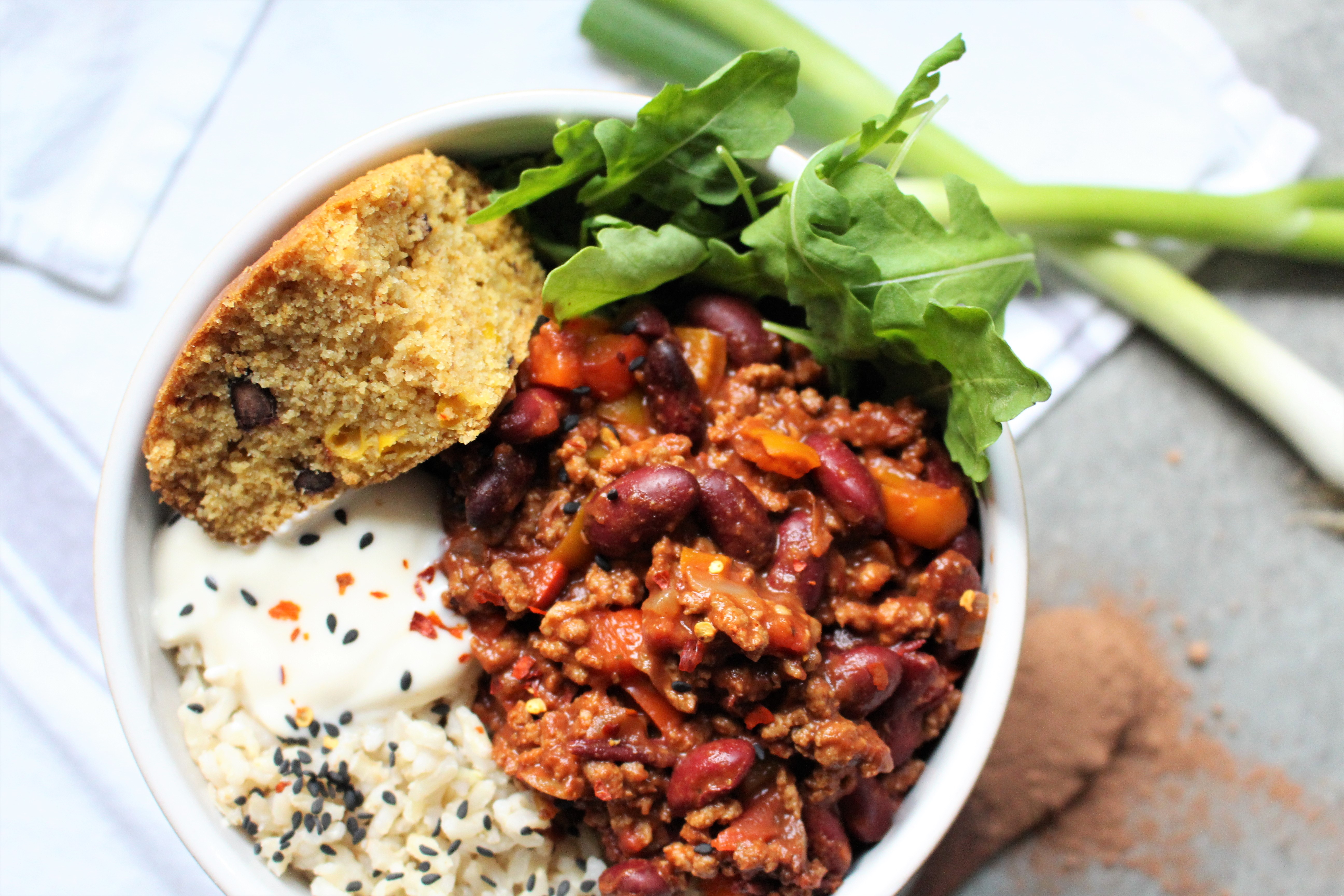 Sunflower Mince and Kidney Bean Chilli