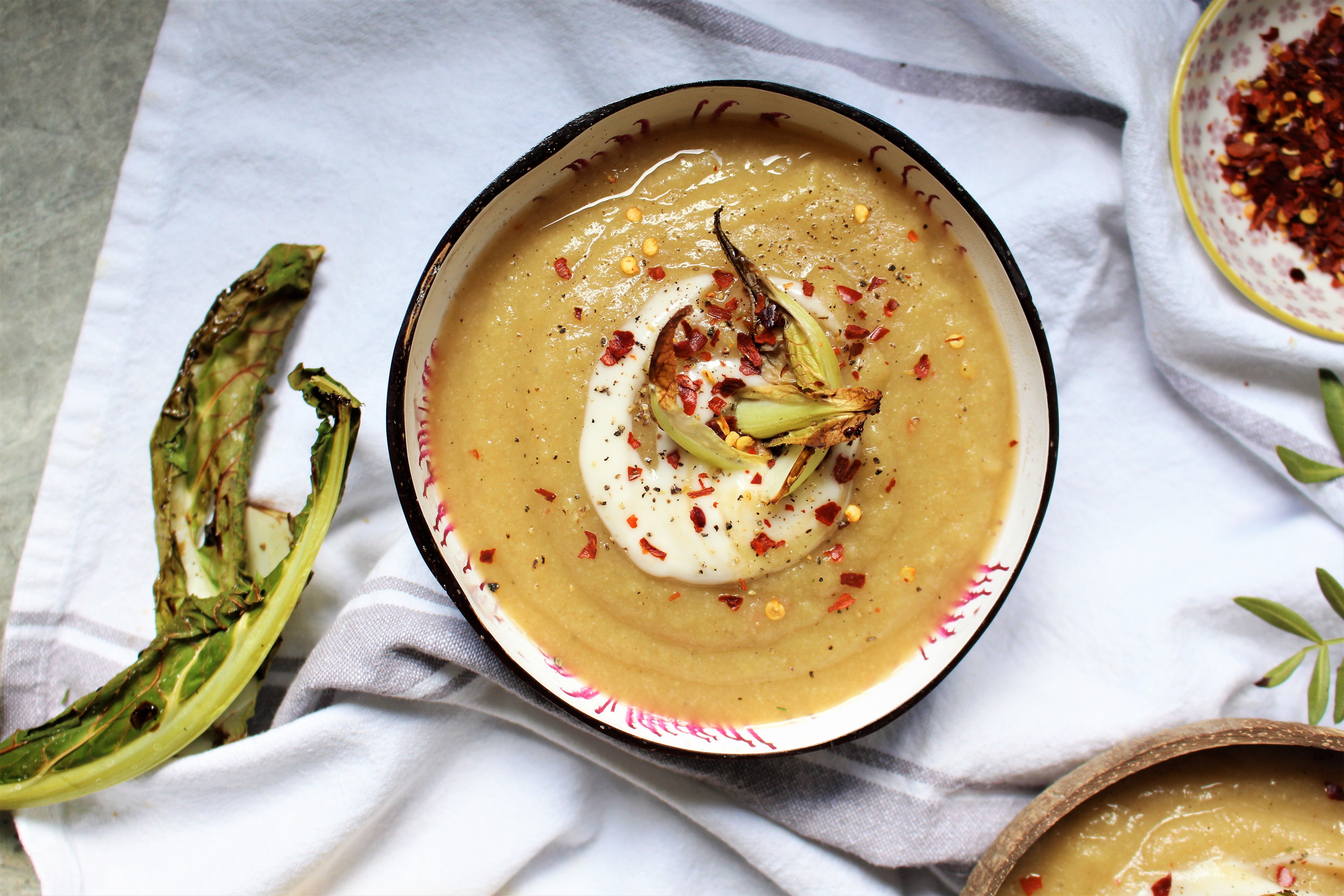 Spiced Parsnip and Cauliflower Soup