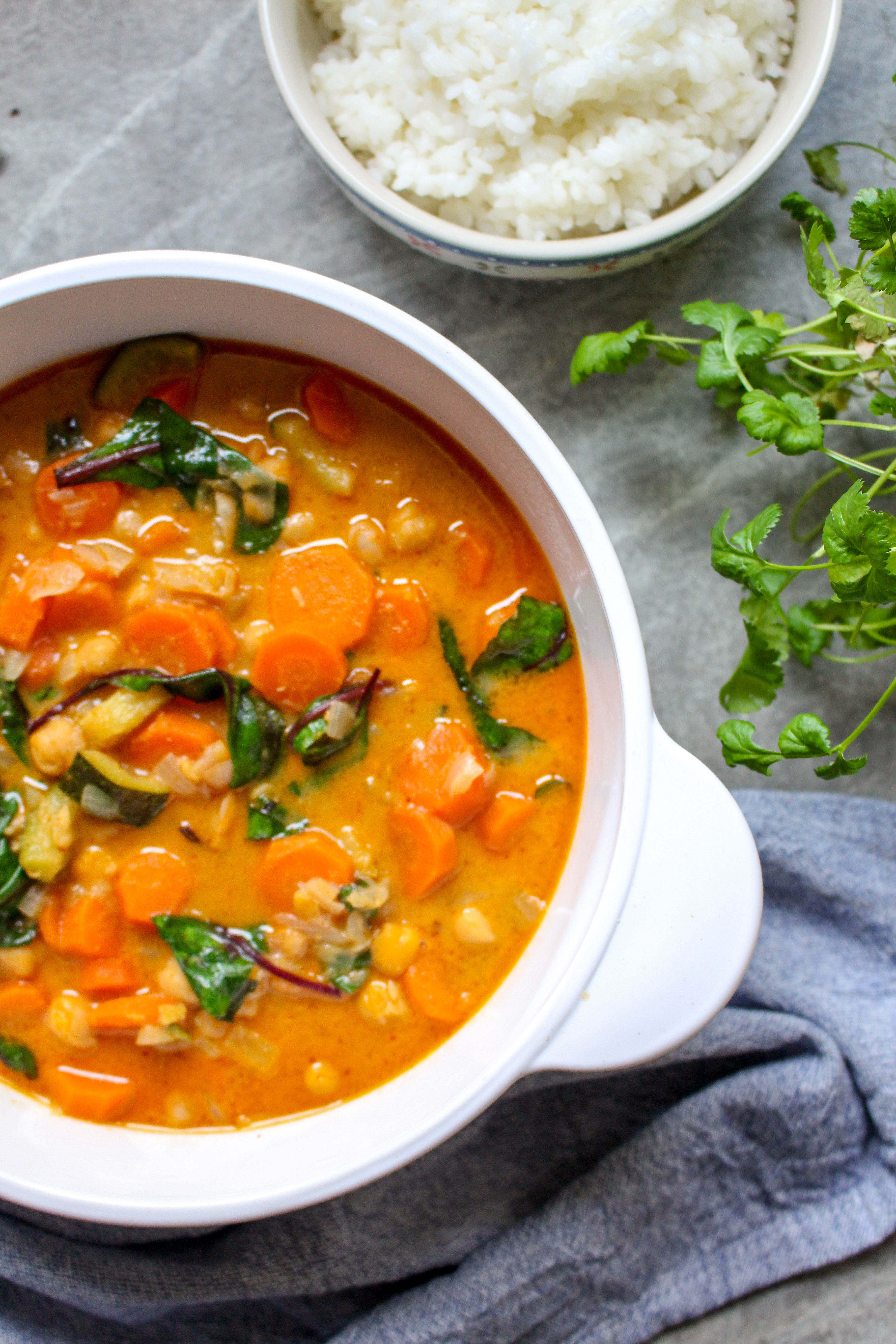 Chickpea Chard and Coconut Curry