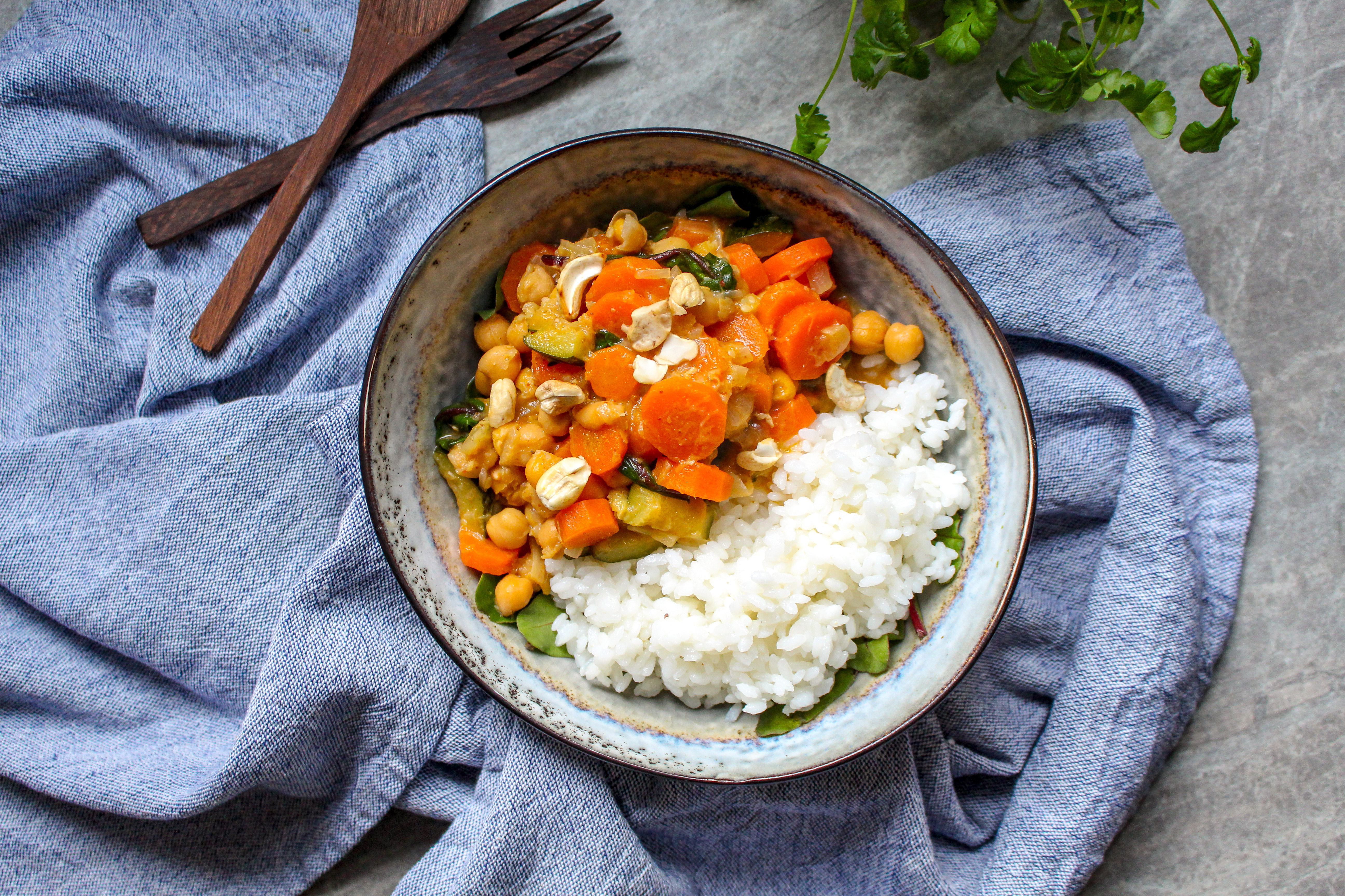 Chickpea Chard and Coconut Curry