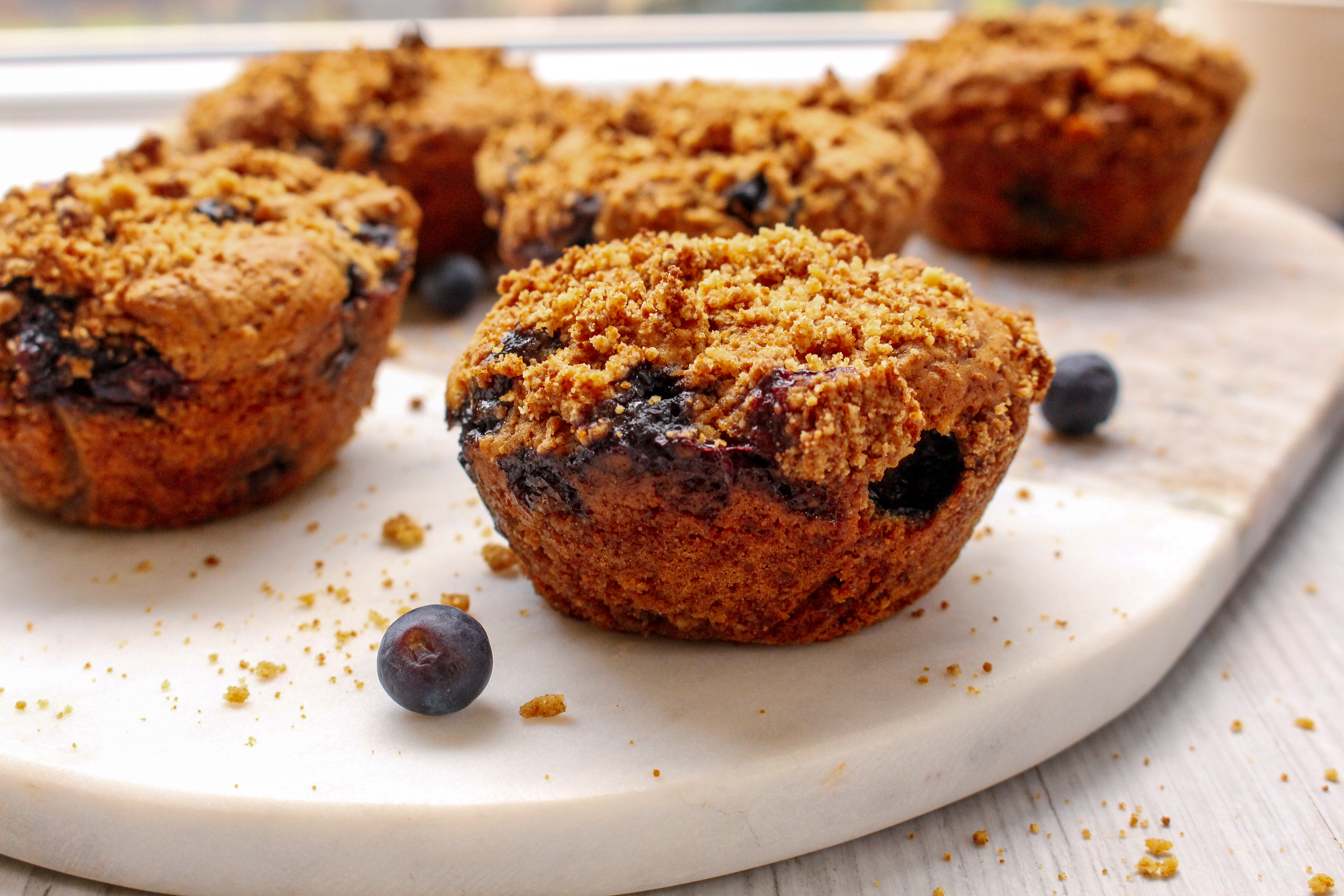 Peanut butter blueberry muffins