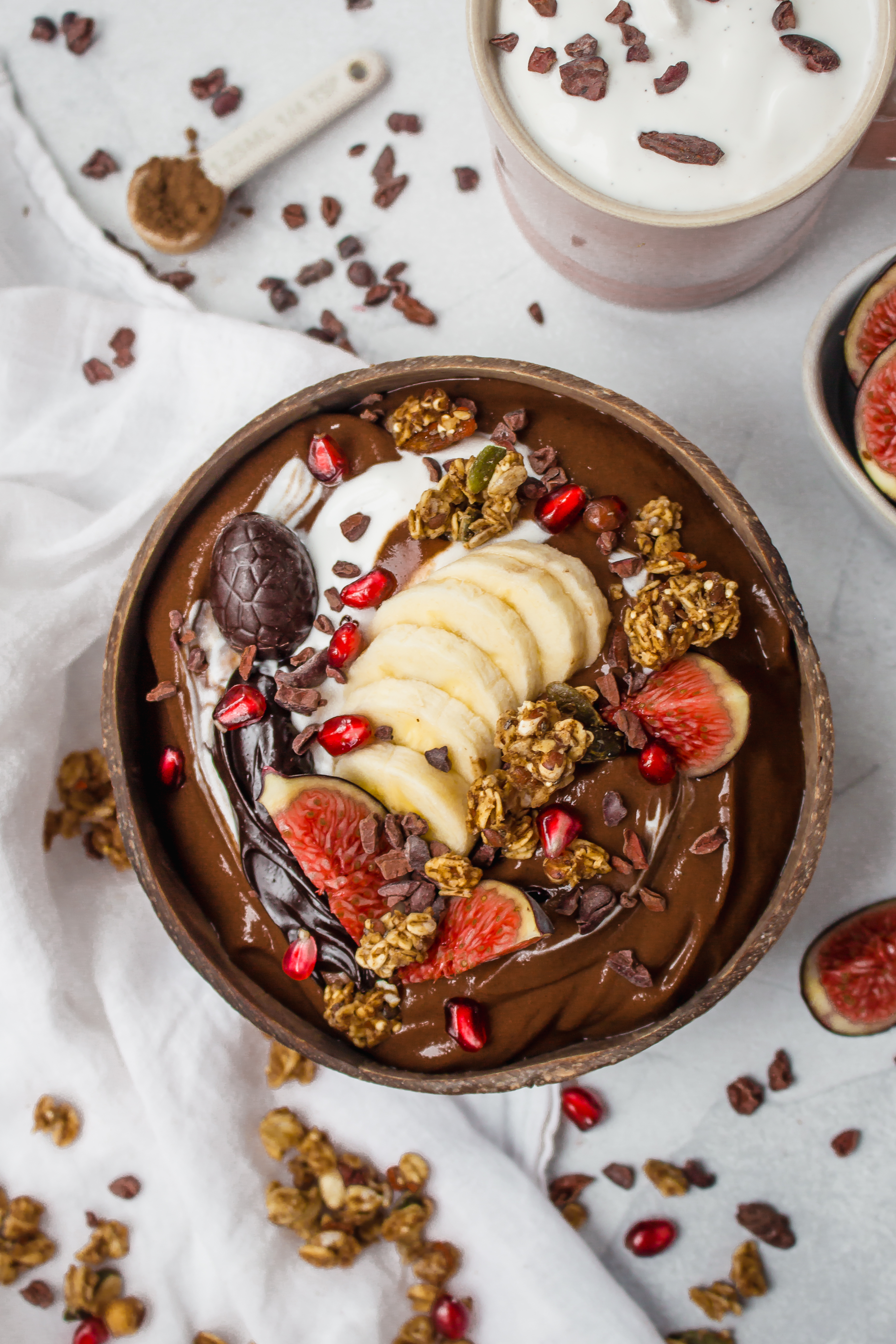 Cacao and Reishi Thickest Chocolate Smoothie Bowl