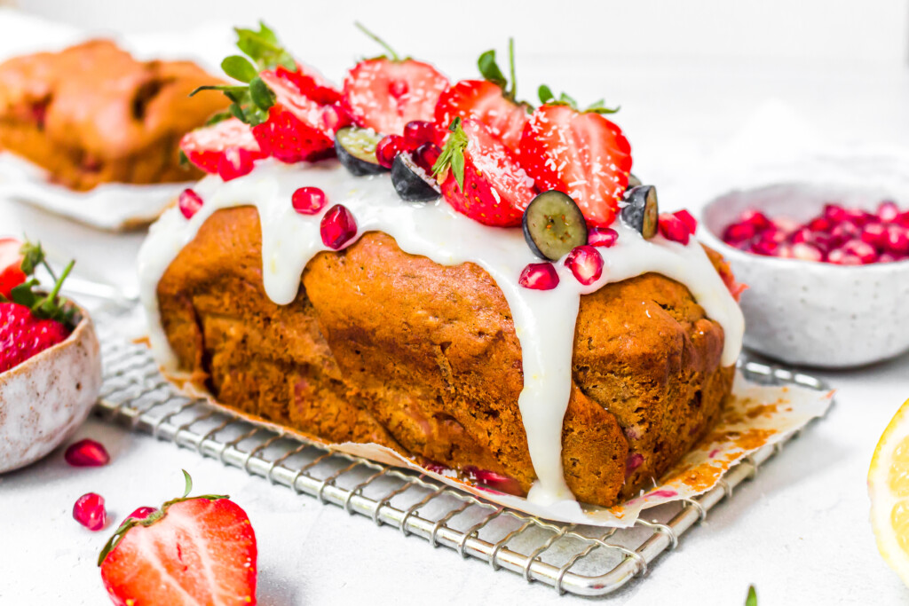 Strawberry Lemon Banana Bread Vegan Gf Nourishing Amy