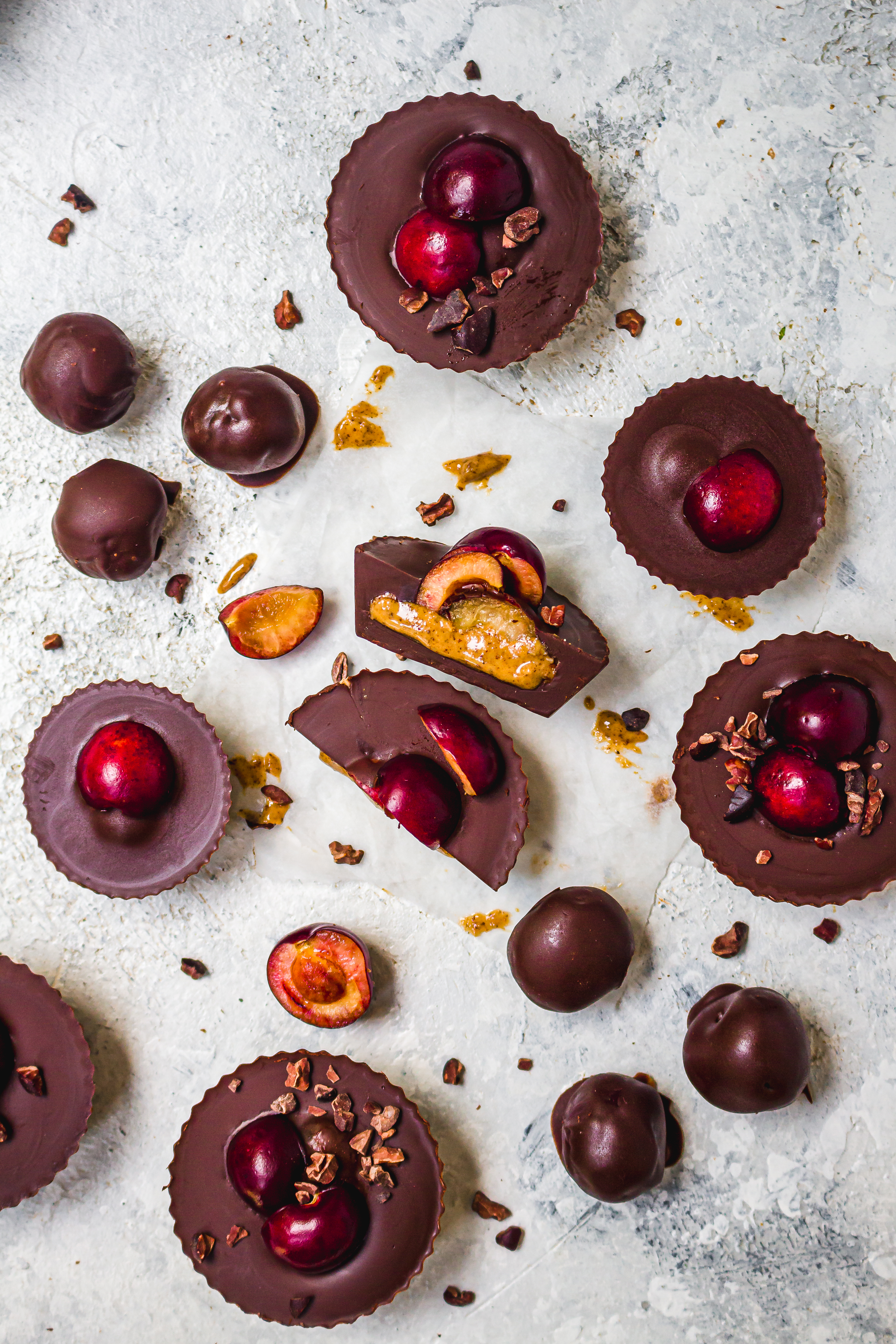 Chocolate Cherry Almond Butter Cups
