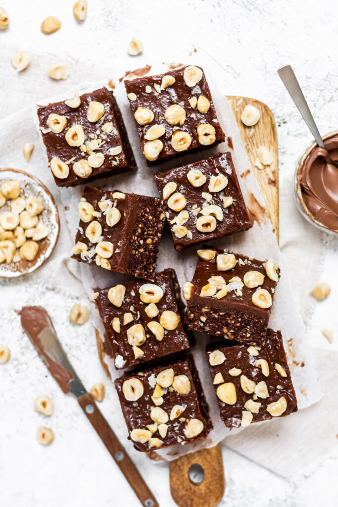 Raw Chocolate Hazelnut Fudge Brownies Vegan Gf Nourishing Amy