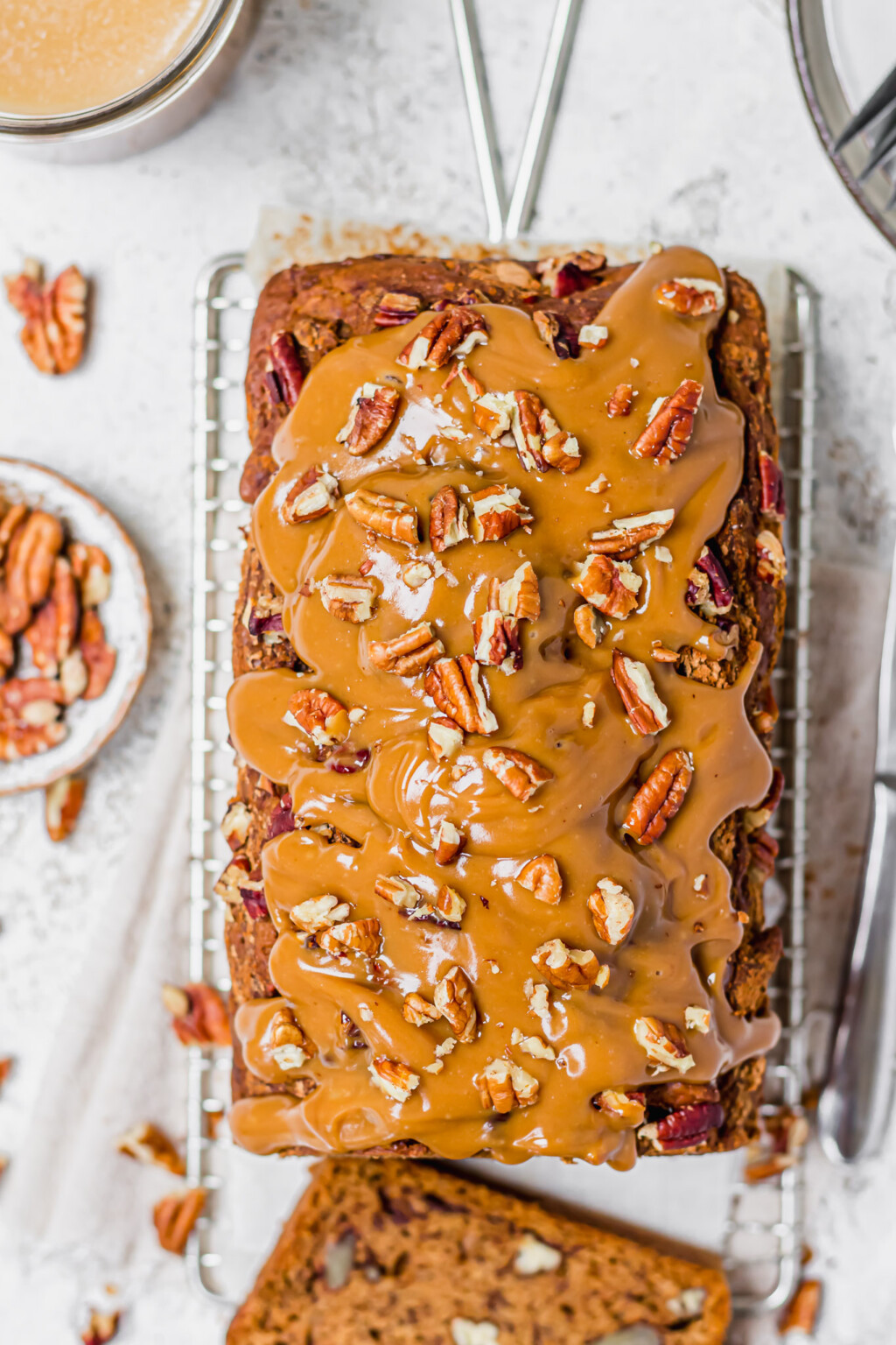 Toffee Pecan Banana Bread (vegan Gf-option) - Nourishing Amy