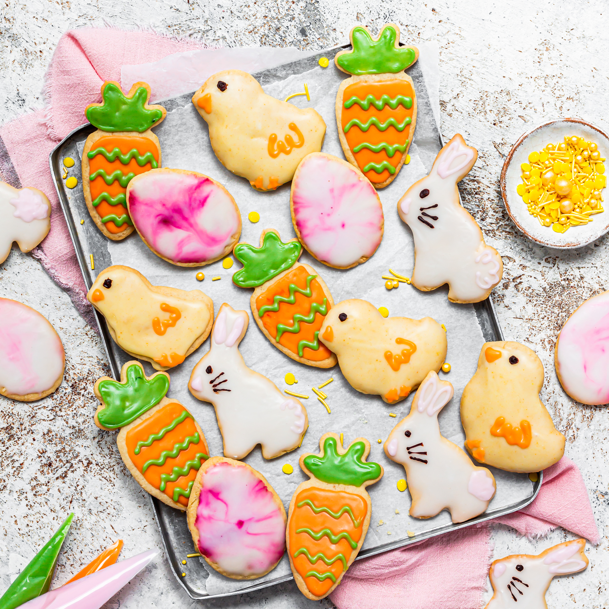 Vegan Easter Sugar Cookies (GF-Options) - Nourishing Amy