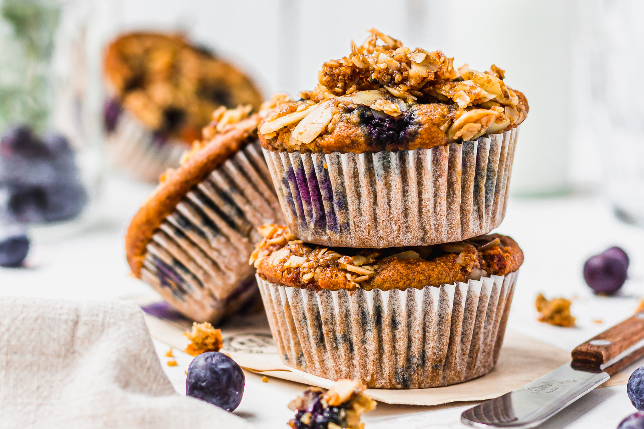 Blueberry and Almond Muffins