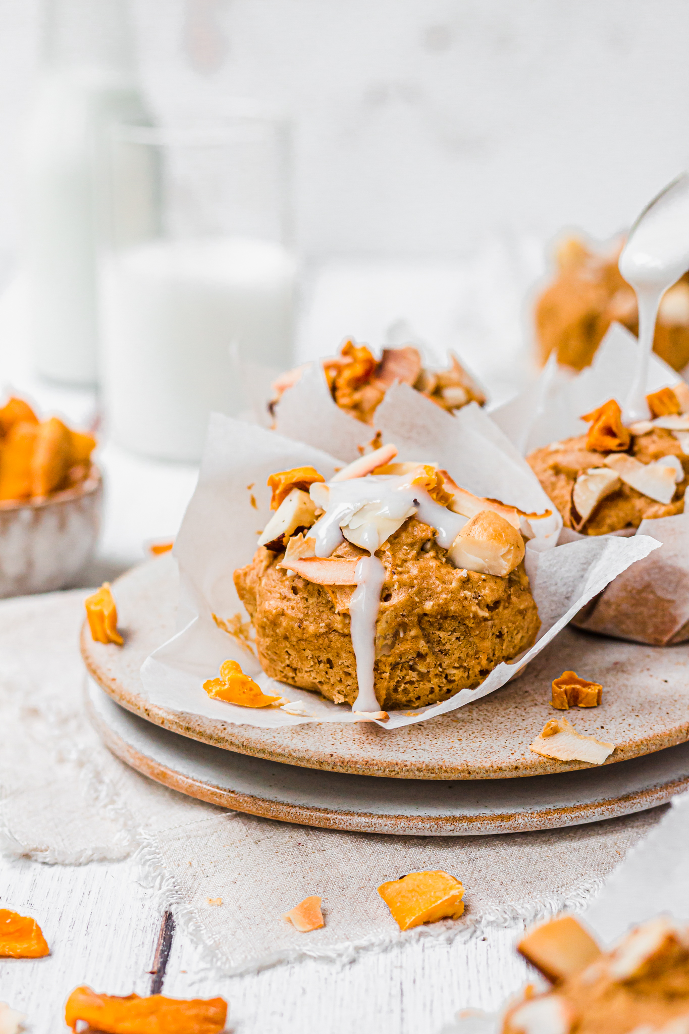 Coconut Mango and Brazil Nut Muffins