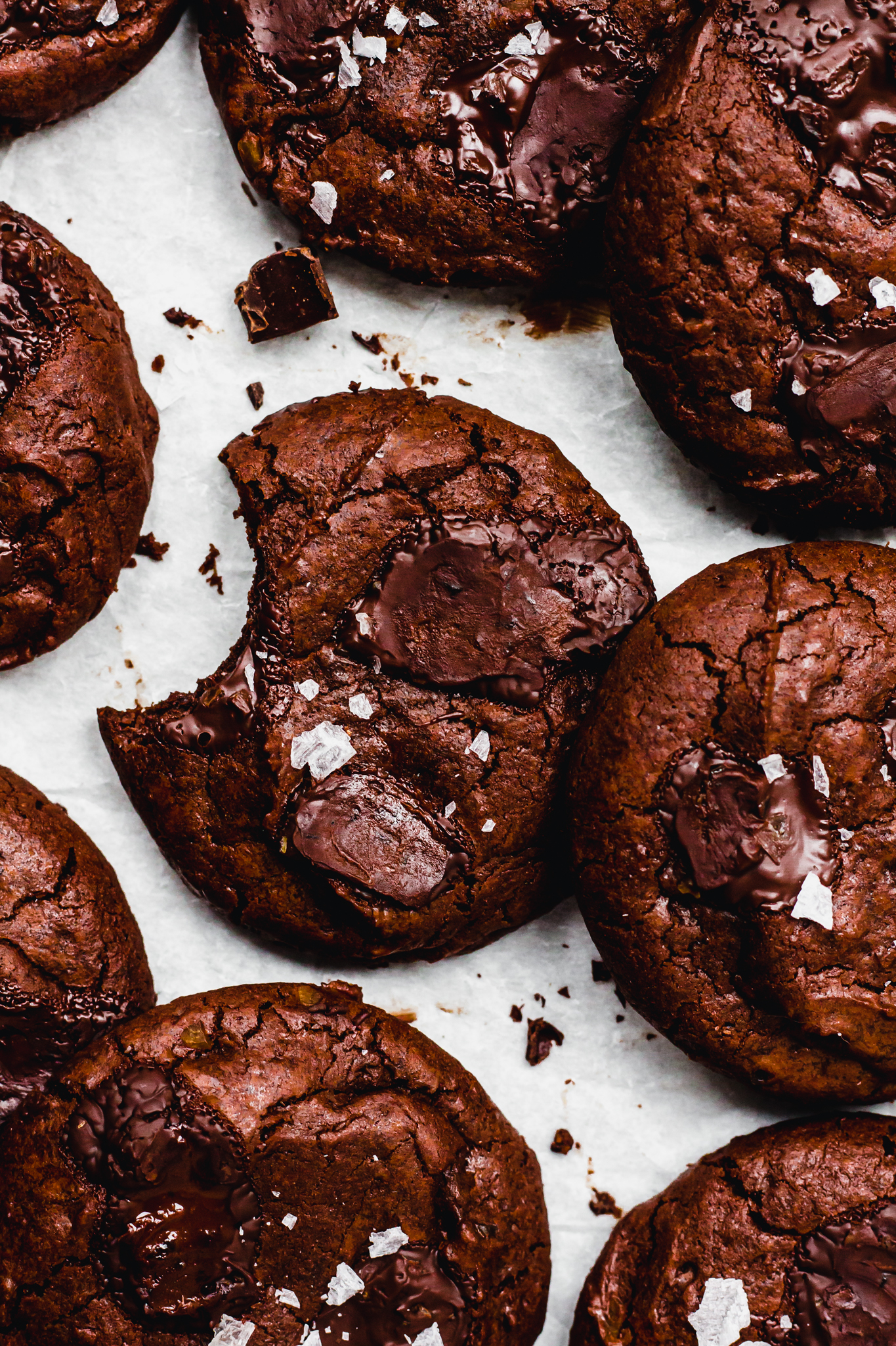 Dark Chocolate Vegan Brownie Cookies (Brookies)