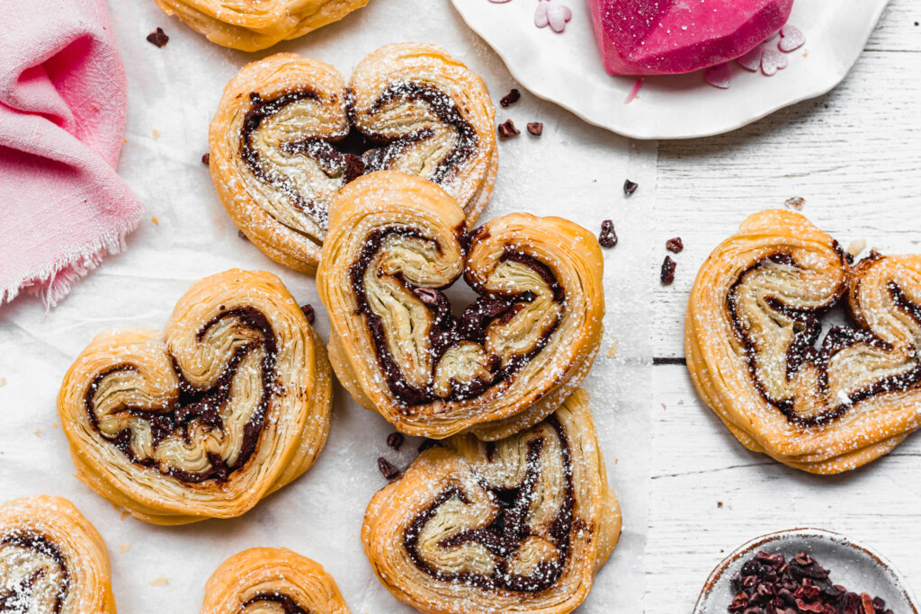 Chocolate Puff Pastry Hearts landscape image