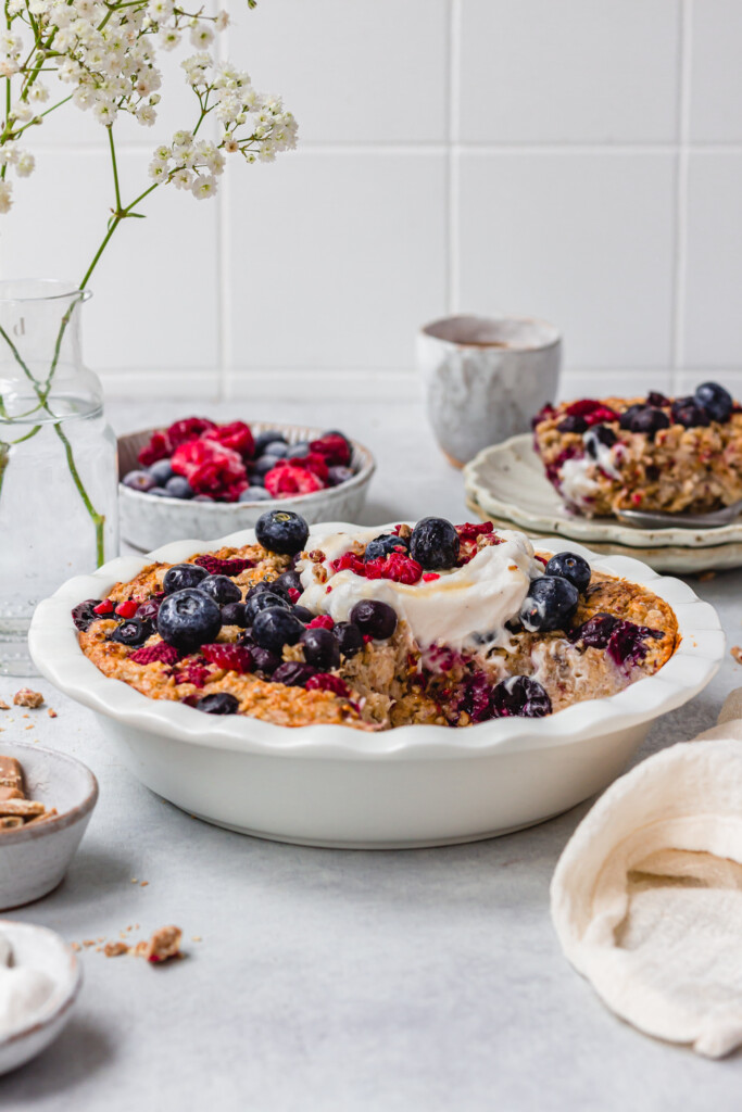 Breakfast with Chocolate Berry Baked Oats