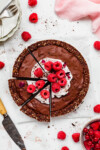 Chocolate Raspberry Ganache Tart (Vegan Gluten-Free) - Nourishing Amy