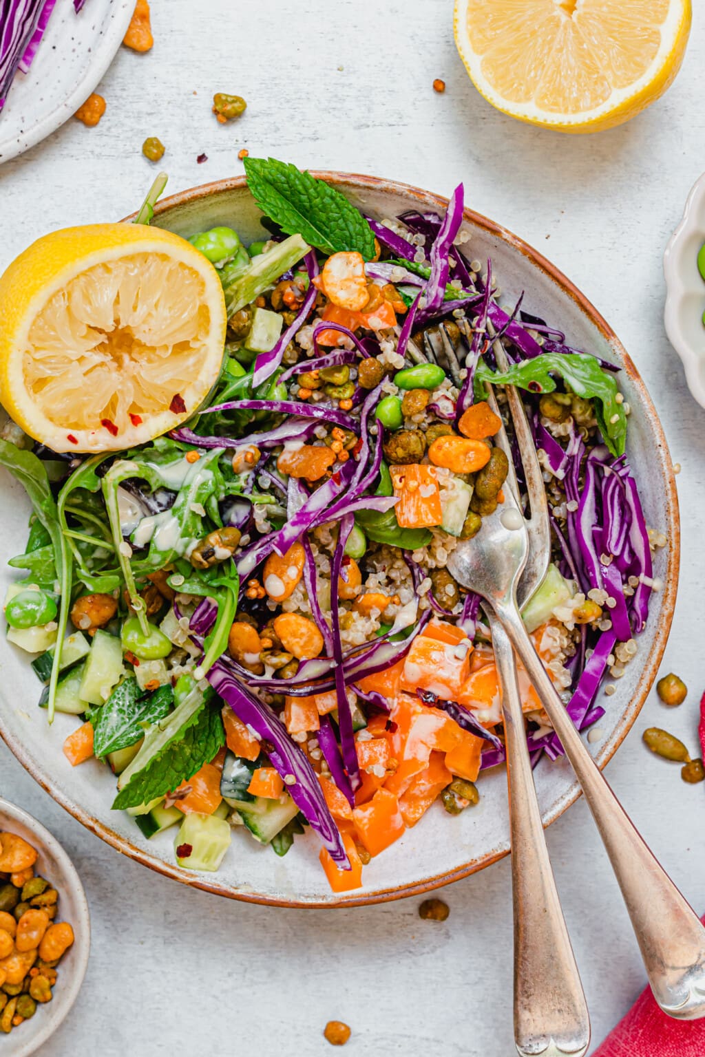 Chilli Edamame Crunch Salad (Vegan GlutenFree) Nourishing Amy