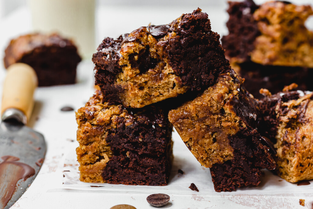 Landscape photo of Chocolate Chip Cookie Brownie Bars