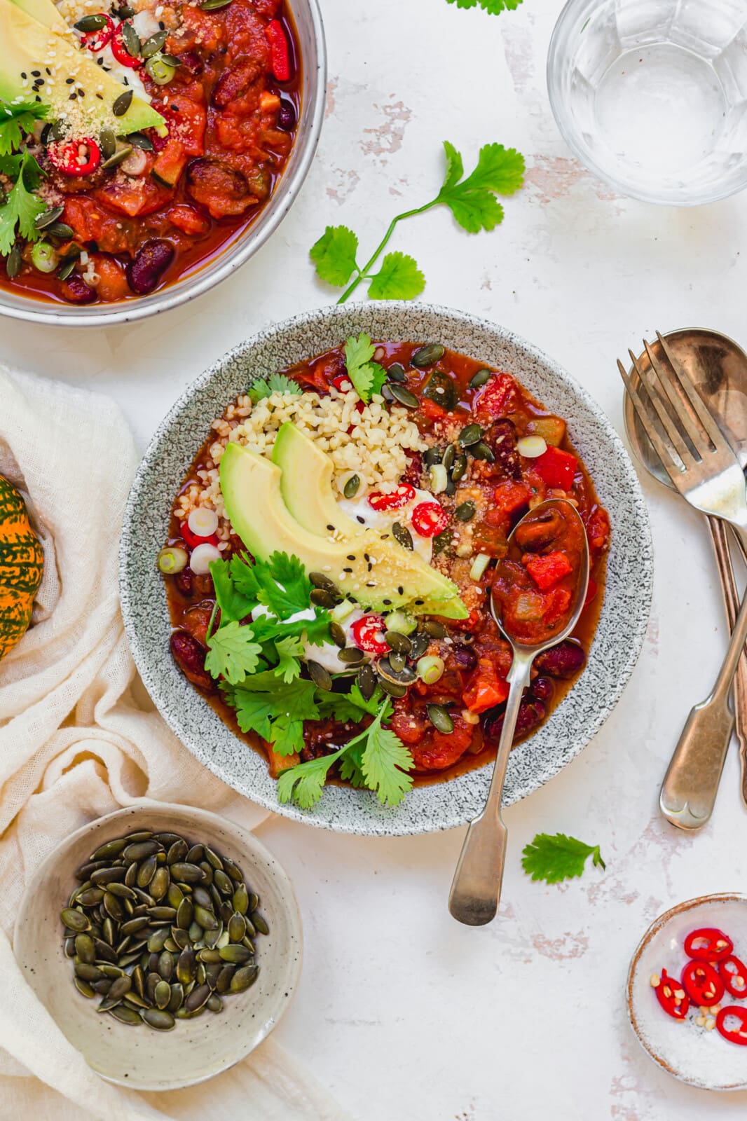 Pumpkin and Kidney Bean Chilli (Vegan) Nourishing Amy