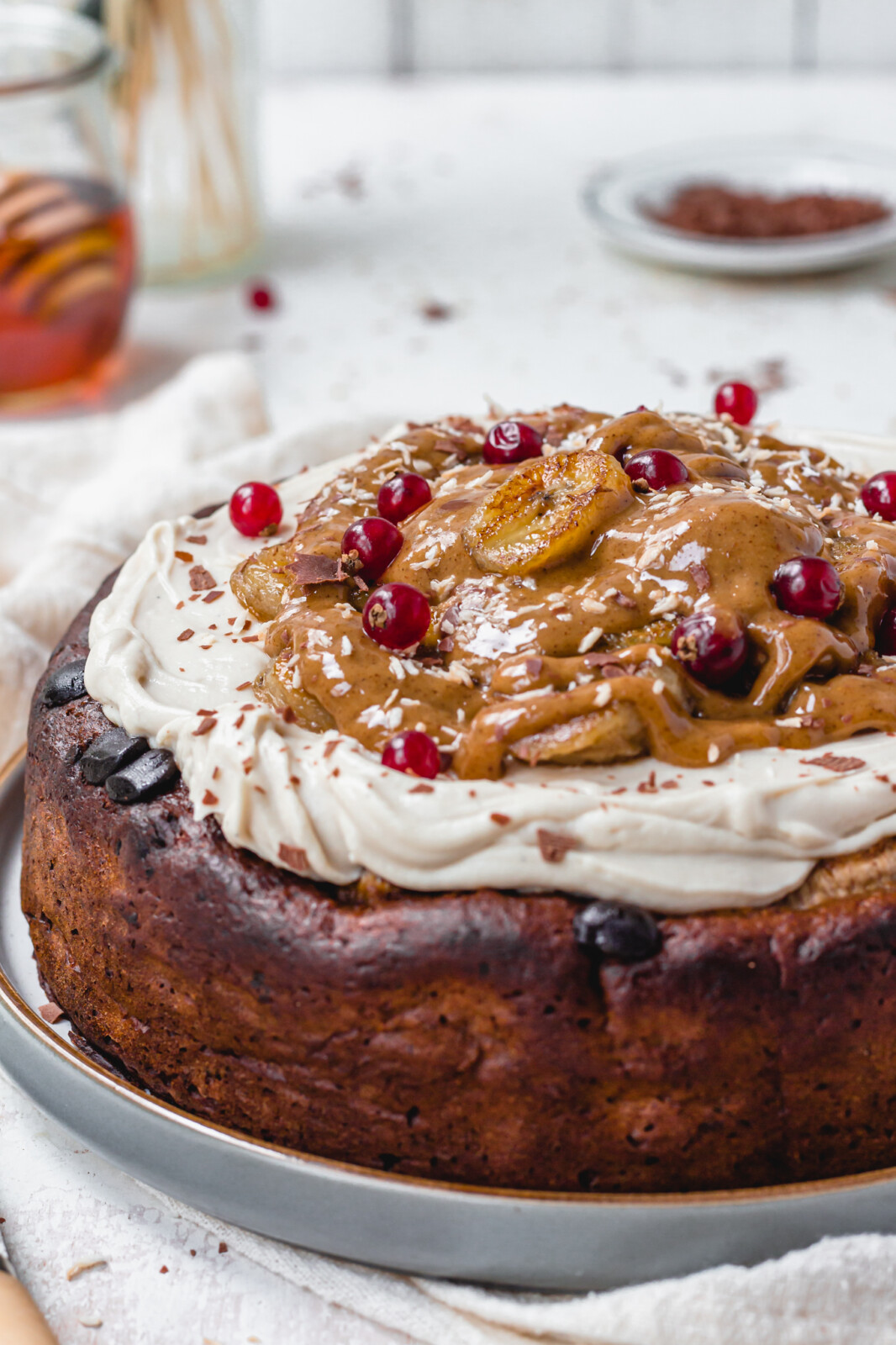 Sticky Toffee Banana Bread Pudding (Vegan GF) - Nourishing Amy