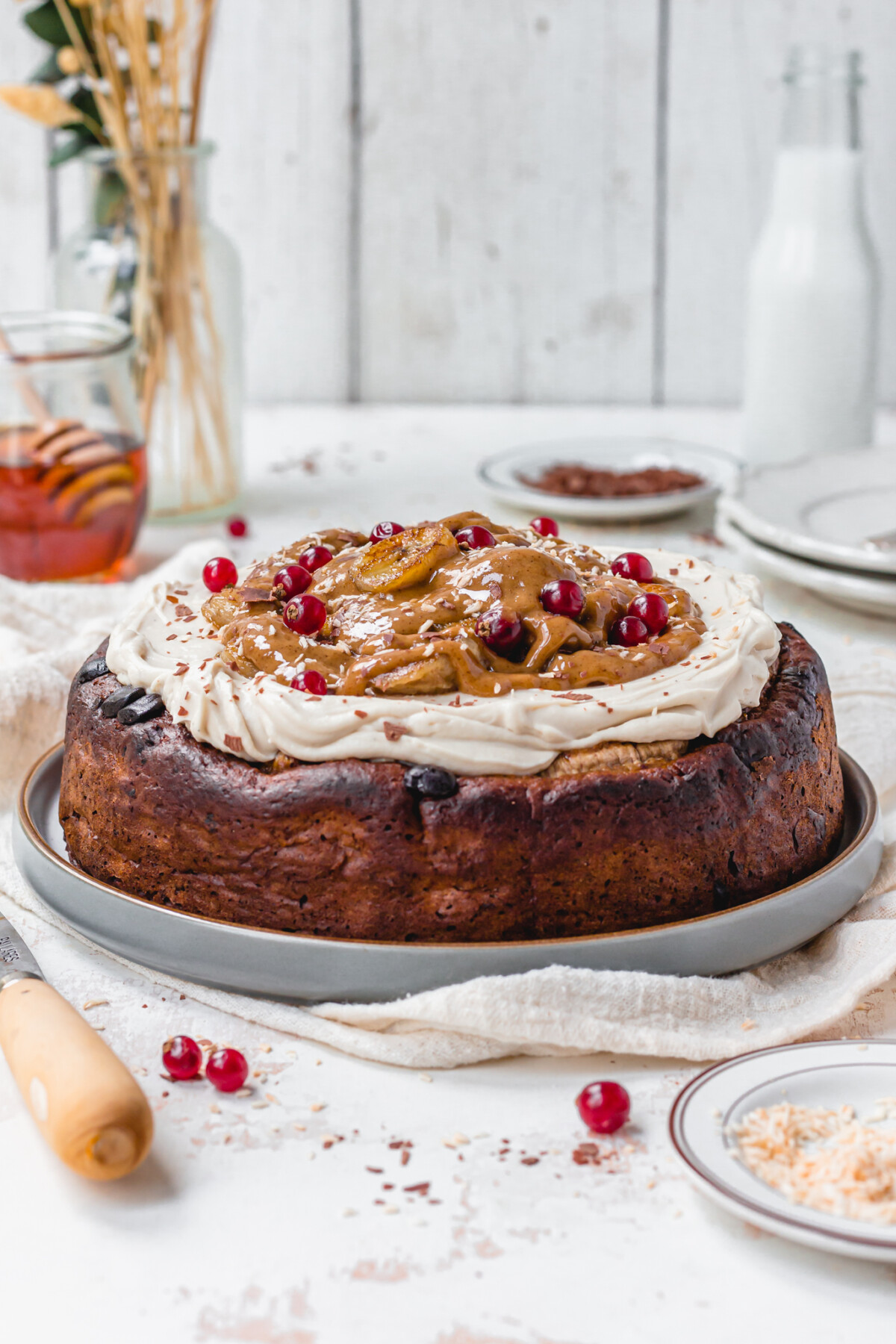 Sticky Toffee Banana Bread Pudding (Vegan GF) - Nourishing Amy