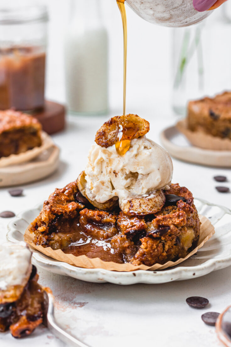 Salted Caramel Skillet Cookie - siftnwhisk