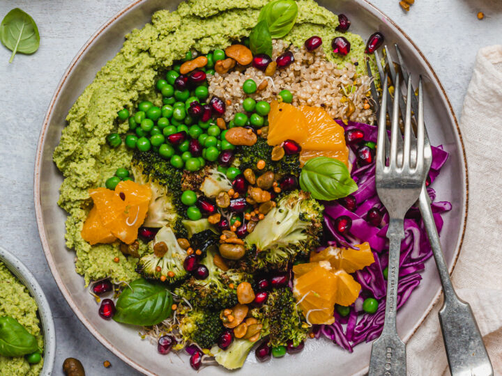 Quinoa and Roasted Broccoli Grain Bowls - Kristine's Kitchen