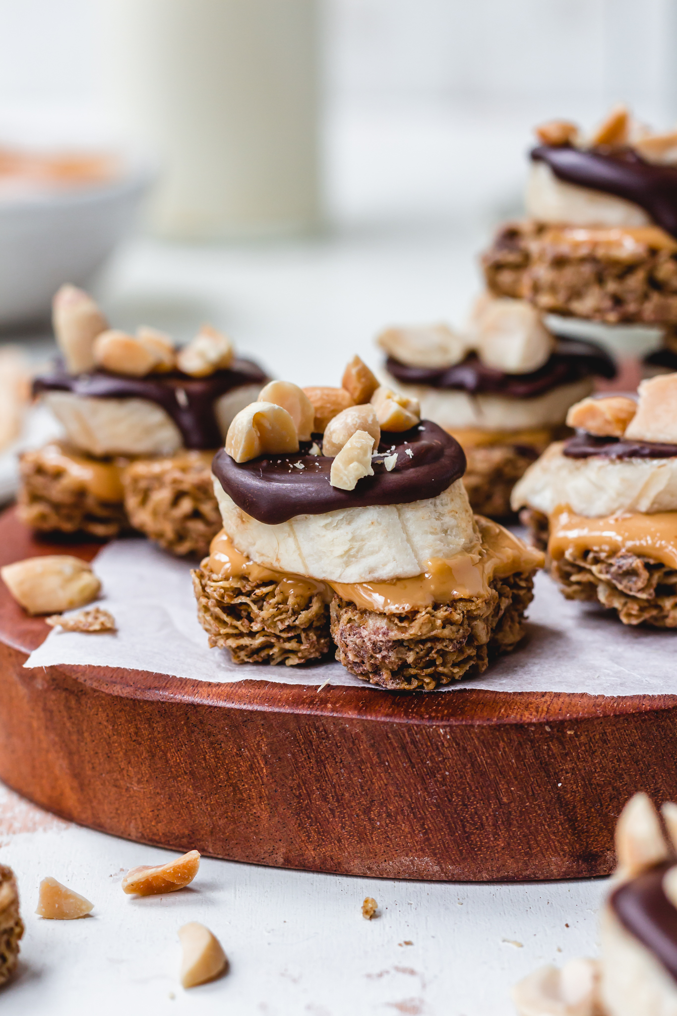 Chocolate Peanut Butter Banana Weetabix Bites - Nourishing Amy