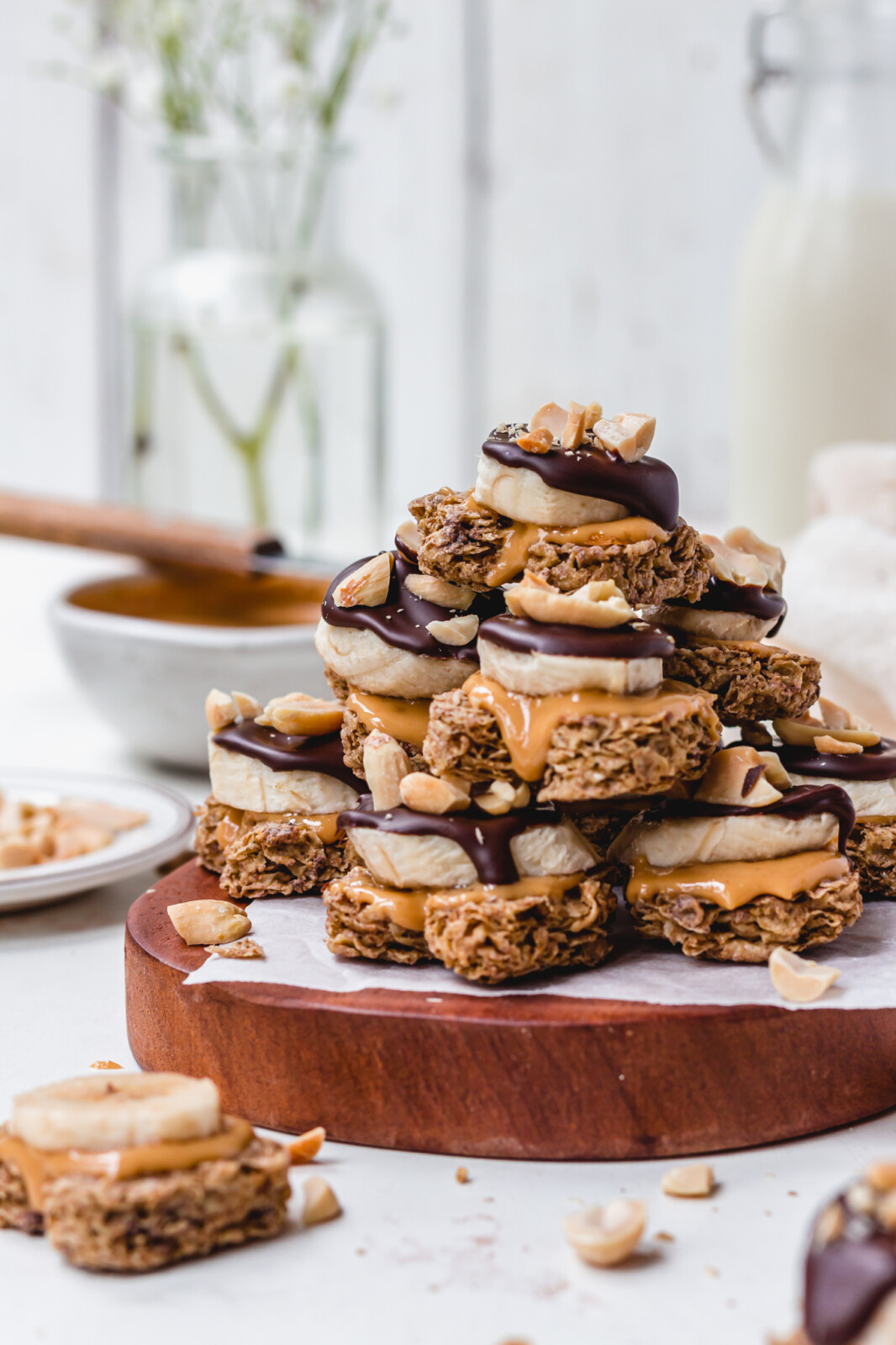 Chocolate Peanut Butter Banana Weetabix Bites - Nourishing Amy