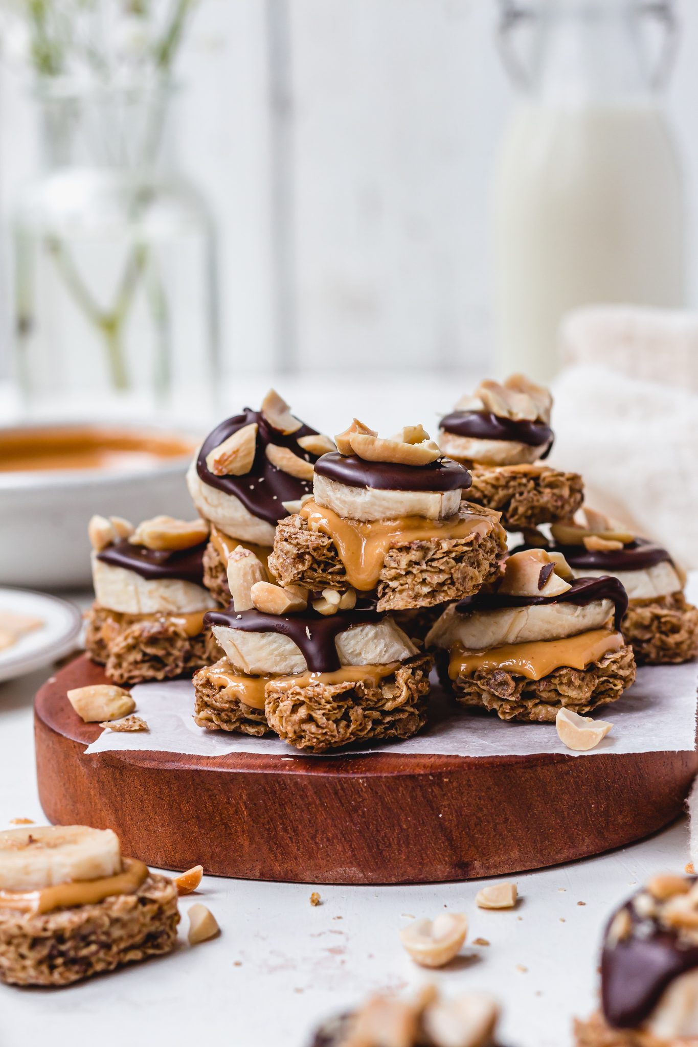 Chocolate Peanut Butter Banana Weetabix Bites - Nourishing Amy