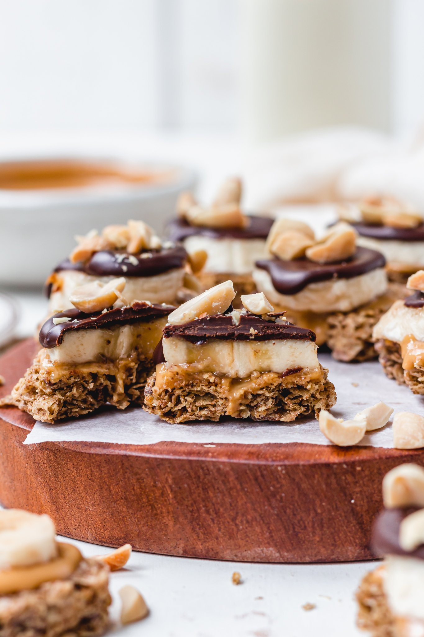 Chocolate Peanut Butter Banana Weetabix Bites - Nourishing Amy