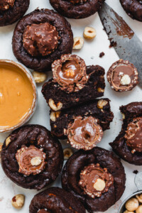 Ferrero Rocher Vegan Flourless Brownies (GF) - Nourishing Amy