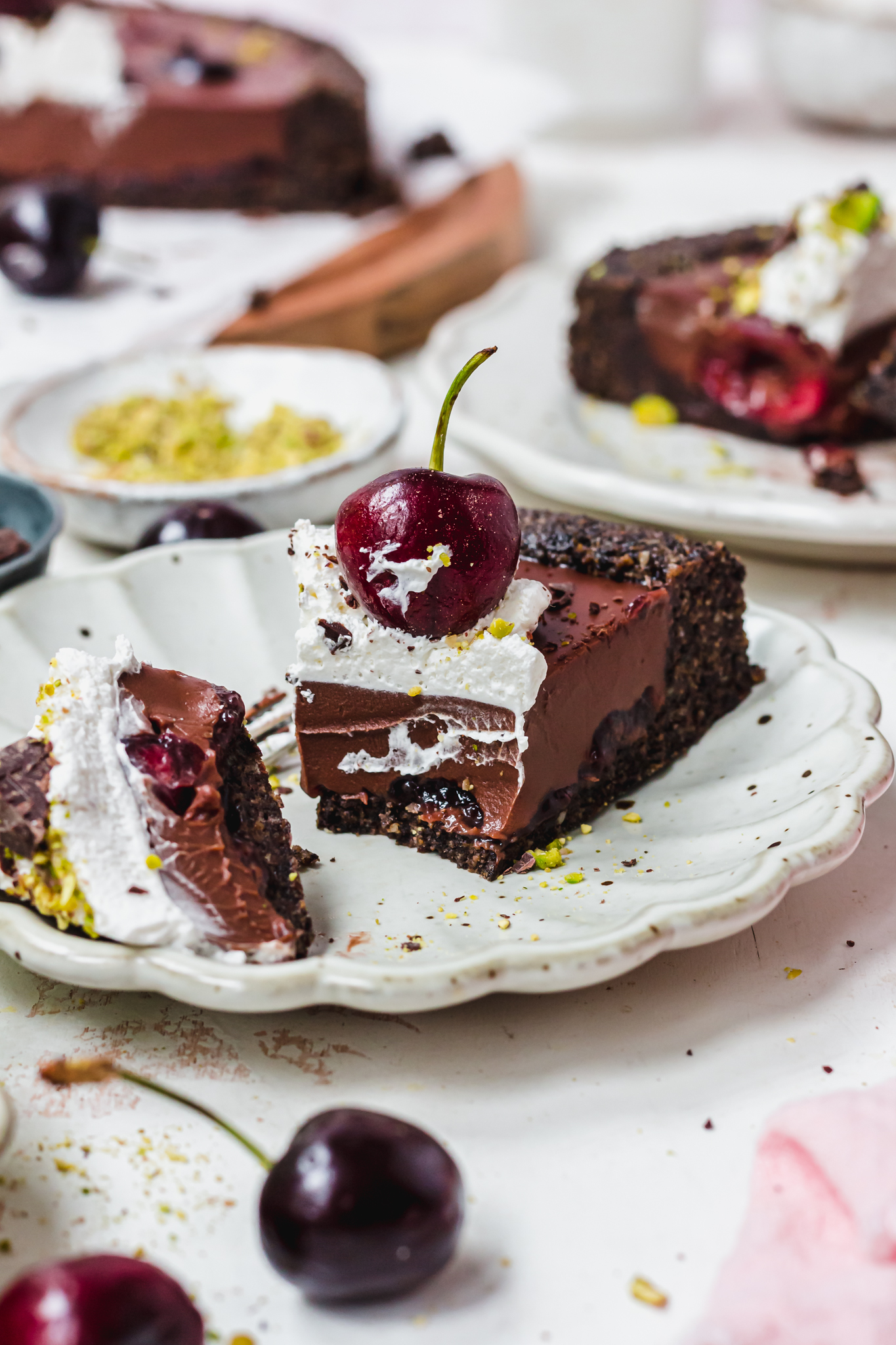 Black Forest Chocolate Ganache Tart - Nourishing Amy