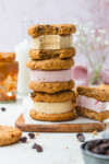 Peanut Butter Cookie Ice Cream Sandwiches - Nourishing Amy