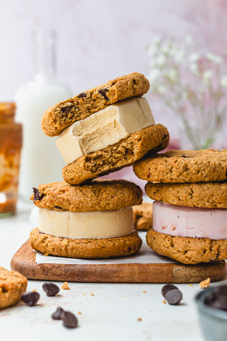 https://nourishingamy.com/wp-content/uploads/2023/07/Peanut-Butter-Cookie-Ice-Cream-Sandwiches-5-735x1103.jpg