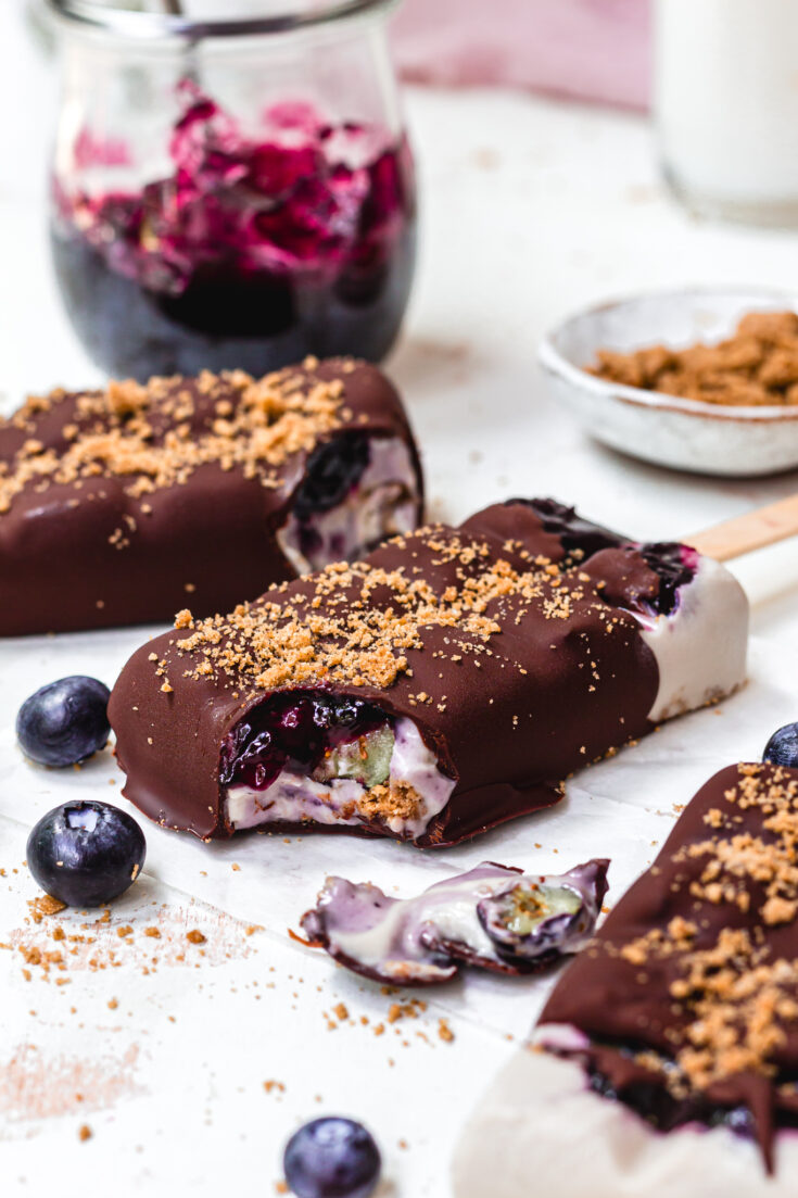 Raw Vegan Blueberry Vanilla Ice Cream