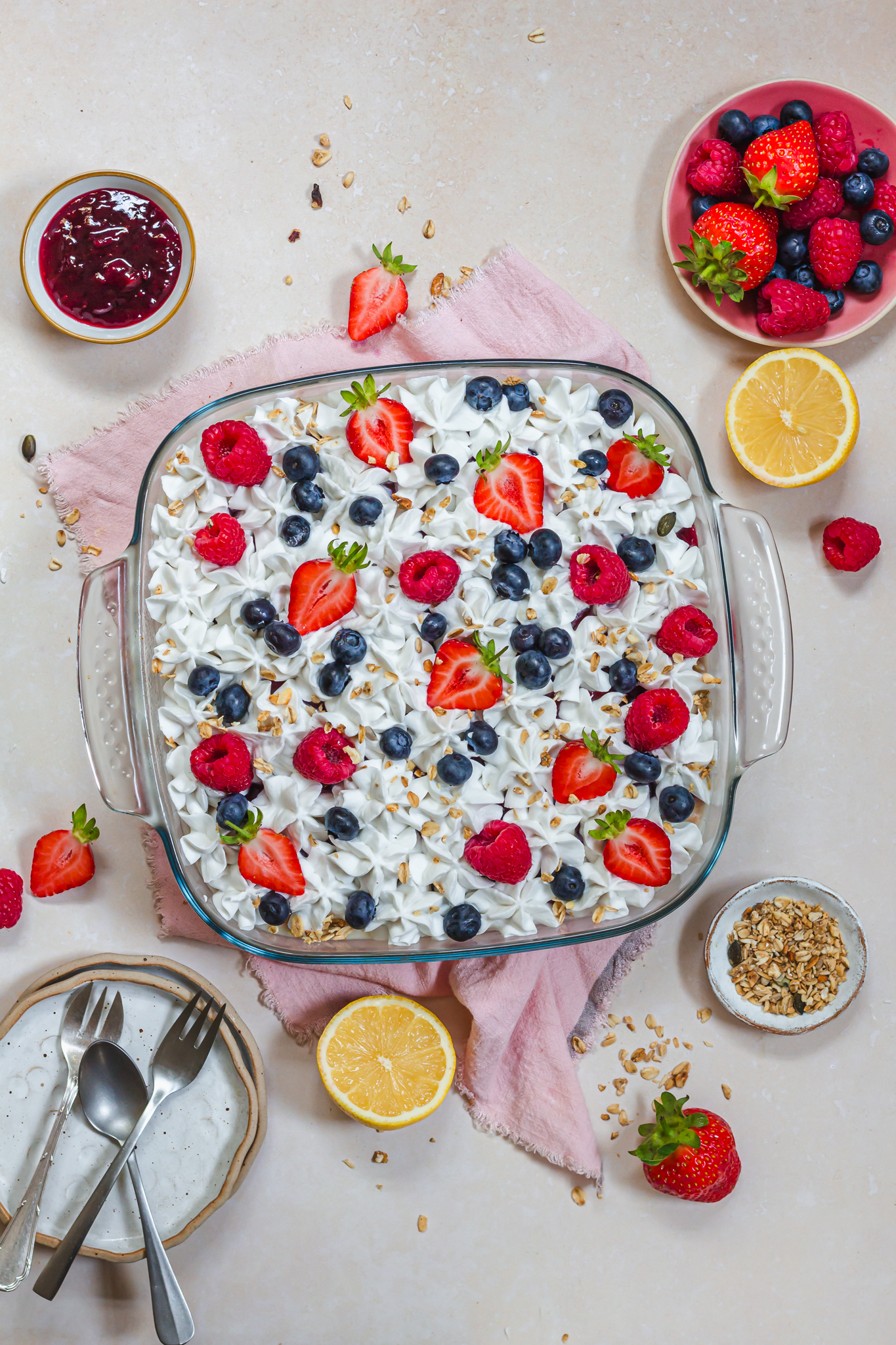 A Lemon Berry Tres Leches Cake