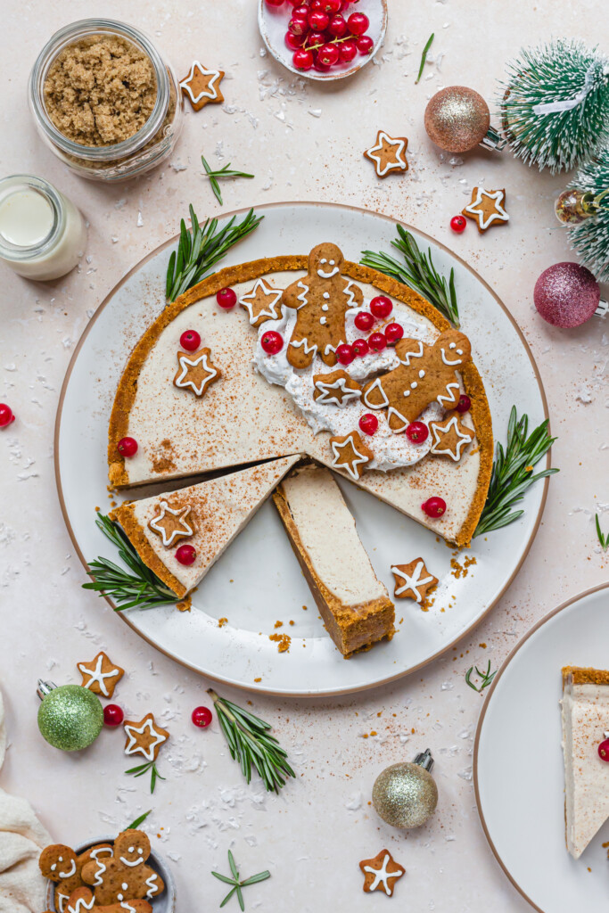 No Bake Gingerbread Cheesecake Vegan Gluten Free Nourishing Amy