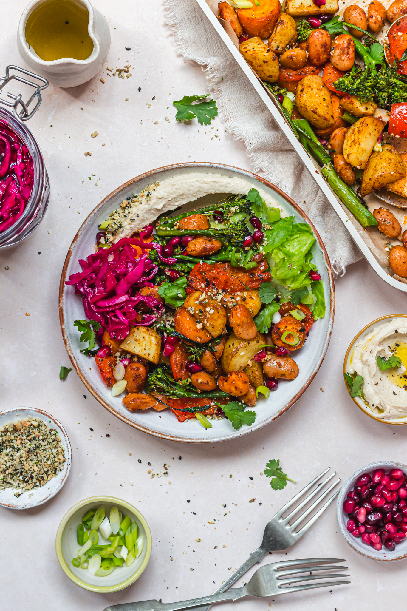 A bowl of Spiced Roasted Potato and Butterbeans