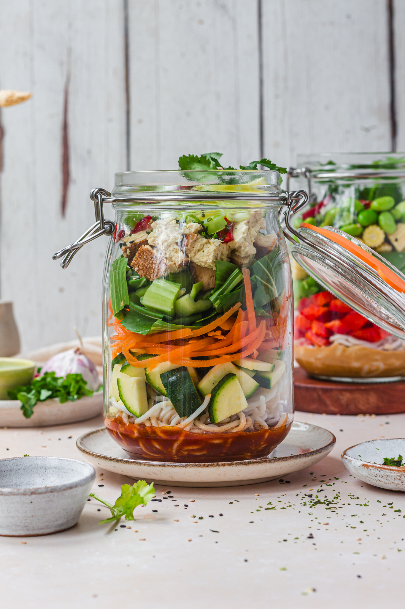 Instant Gochujang Lime Tofu Noodle Jars