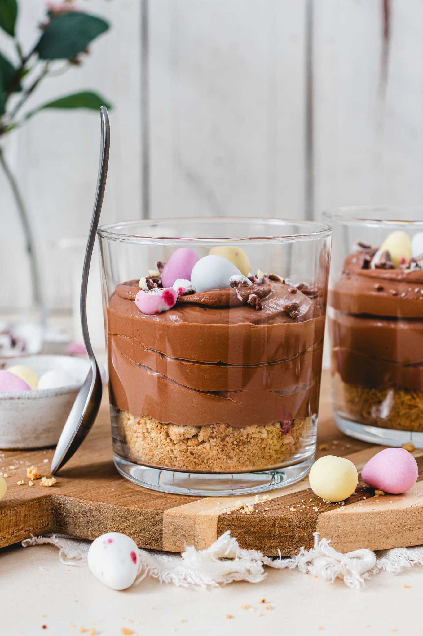 A Easter Chocolate Cheesecake Pot