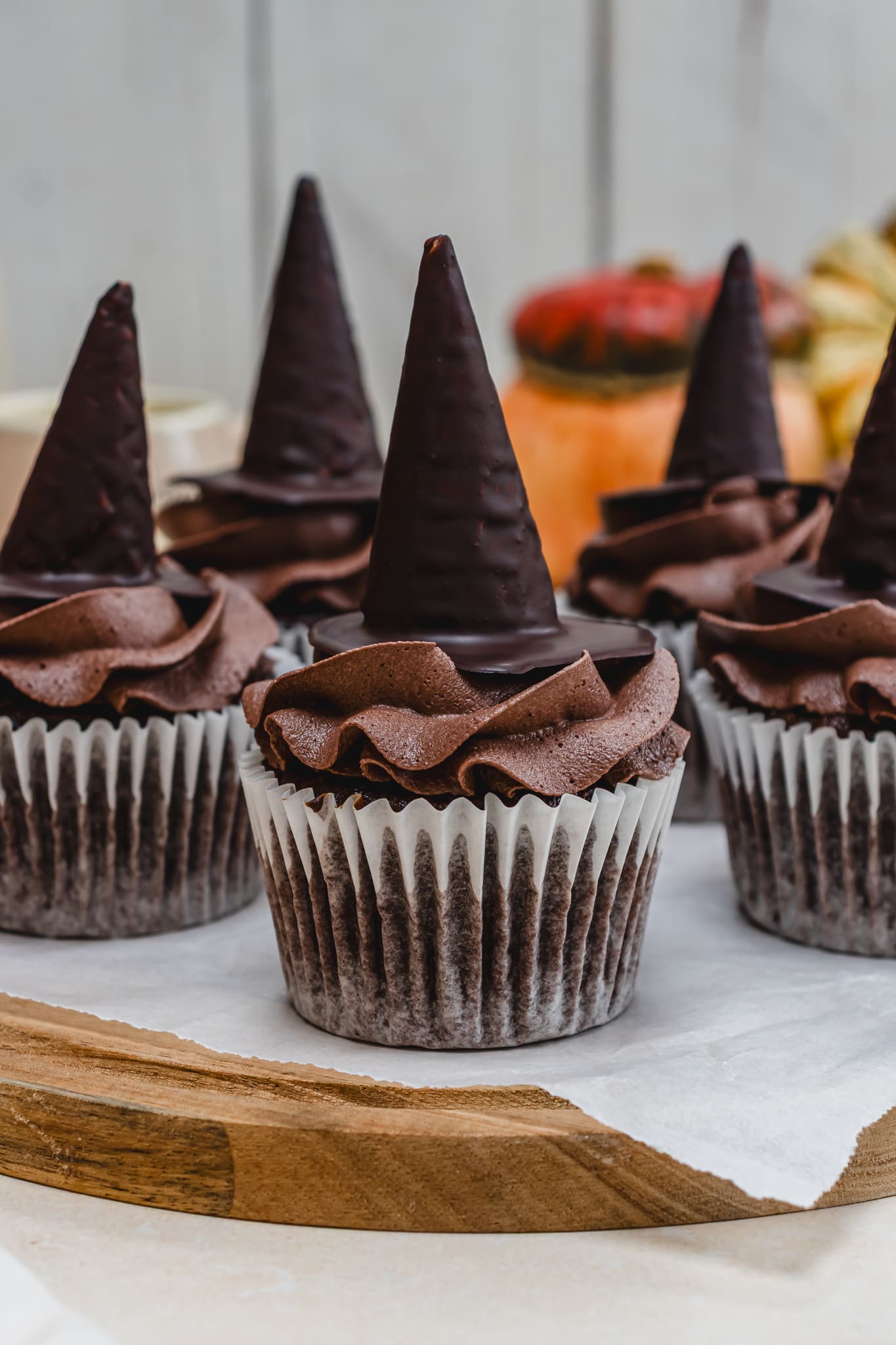 Witches Hat Chocolate Cupcakes